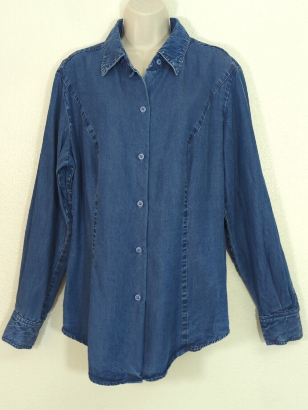 Double D Ranch Tencel Denim Shirt - Blue